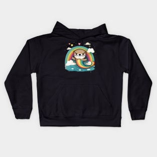 Kawaii Otters Kids Hoodie